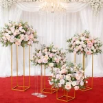 Wedding Artificial Rose Bouquet pink