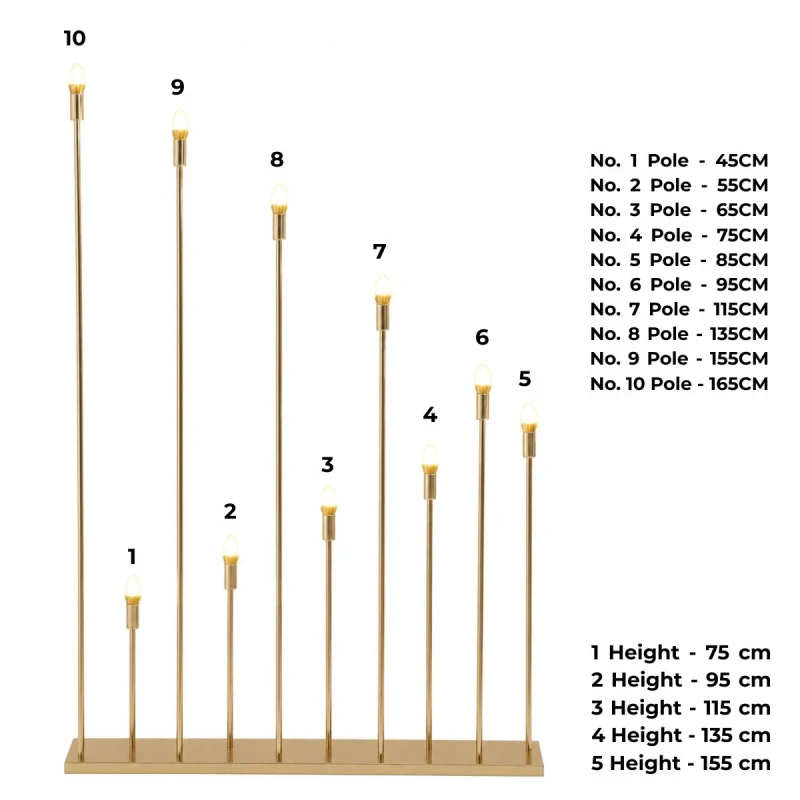 Wedding Stand Light 10 Head Walkway Light