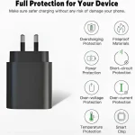 25W Super Fast Wall Charger + 2M Type-C Cable full protection