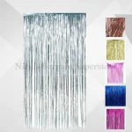 2x Standard Foil Curtain 1m x 2m Door Decoration Birthday Wedding Party Home xtradeal