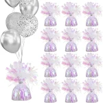 6-60x Balloon Weight Holder Metallic Foil for Party Decoration Table Centerpiece - Image 6