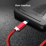 Braided Fast Charging USB-A to USB-C Cable Data Cord for Android Phones firm interface