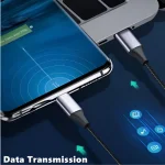 PD 60W USB Type C to Type C Fast Charging and Data Cable data transmission