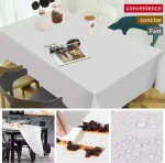 Plastic Table Cloth Colour Rectangle Cover Birthday Party Tablecover 137x274cm xtradeals