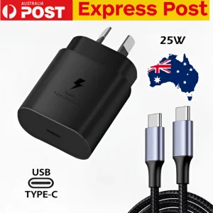 25W Super Fast Wall Charger + 2M Type-C Cable