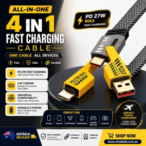 4 in 1 Charging & Data Cable xtradeals