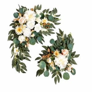 2 pieces Artificial Flower Wreath